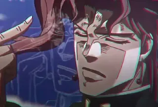 👀 Kakyoin Noriaki JoJo's Bizarre Adventure Anime, JoJo's Bizarre Adventure, Kakyoin, Noriaki, Fanart telegram sticker