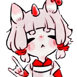 🦋 stiker, binatang, imut, kartun, oni, anime telegram sticker