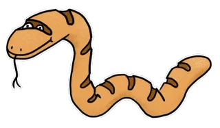 🐍 slang, dier, cartoon, reptiel telegram sticker