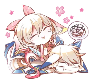 😝 Anime, Kawaii, Mignon, Personnage, Illustration whatsapp sticker