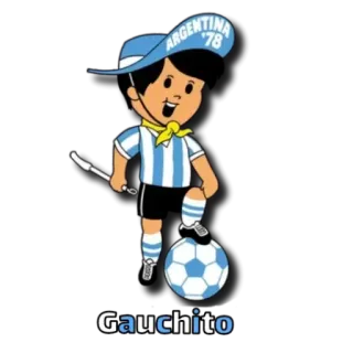 🇦🇷 Gauchito 1978 FIFA World Cup ARGENTINA '78 Gauchito gauchito, world cup, soccer, argentina, football, mascot, 1978 telegram sticker