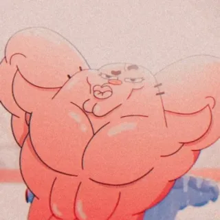 🗿 Richard Watterson The Amazing World of Gumball Kreskówka, Animacja, Śmieszne, Meme, Niesamowity świat Gumballa, Richard Watterson telegram sticker