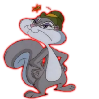 😩 Slappy Squirrel Animaniacs Cartone animato, Scoiattolo, Personaggio, Divertente, Comico telegram sticker