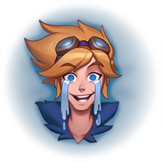 😭 Ezreal League of Legends 이즈리얼, 우는, 리그 오브 레전드, 이모트, 게임 telegram sticker