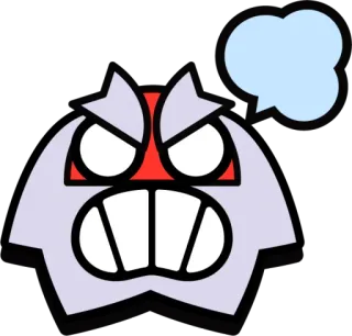 😡 bravo, desenho animado, monstro, adesivo, jogo, video game telegram sticker