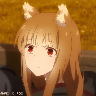 😅 Holo Spice and Wolf @FIX_X_FOX whatsapp sticker