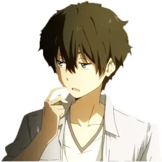 👀 Anime, Masculino, Retrato, Dibujo animado, Personaje, Chico telegram sticker