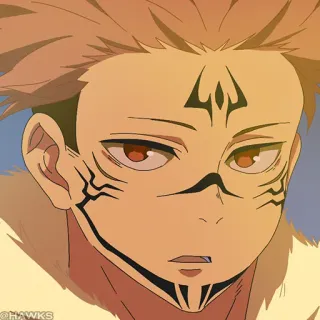 😒 @HAWKS Anime, Visage, Personne, Portrait, Animation, Dessin animé telegram sticker