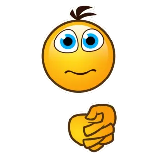 ⌚ emoji, sad, hand, wringing, worried telegram sticker