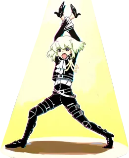 👐 anime, character, cartoon, illustration, art, fantasy telegram sticker