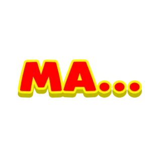 🤔 MA... text, ma telegram sticker
