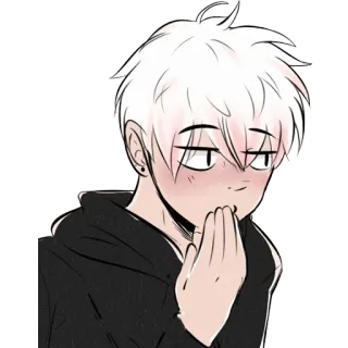 😏 만화, 애니메이션, 소년, 캐릭터, 미술 whatsapp sticker