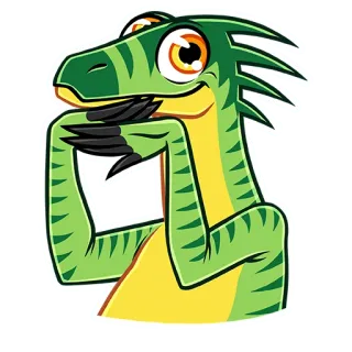 🙅‍♀ dinosaurio, animal, reptil, dibujos animados, lindo, divertido, juguetón telegram sticker
