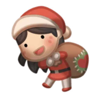 👑 kerst, kerstman, schattig, feestelijk, vakantie, cartoon telegram sticker