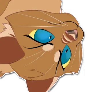🙃 gato, animal, mascota, lindo, ilustración telegram sticker