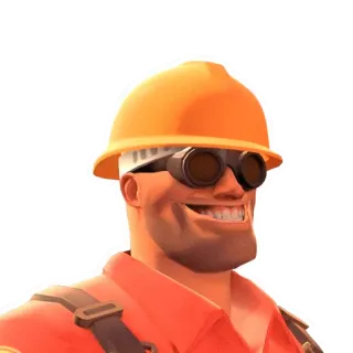 😃 Engineer Team Fortress 2 engenheiro, team fortress 2, video game, personagem, construção, edifício, óculos telegram sticker