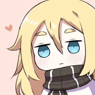 😳 anime, cute, chibi, cartoon, character, kawaii telegram sticker