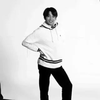 🍑 persona, hombre, blanco y negro, sudadera con capucha, posando, sonriendo telegram sticker