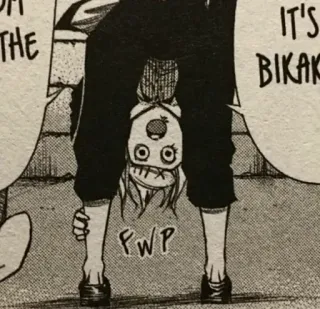 🕷 It's Bikak anime, manga, funny, upside down, legs telegram sticker