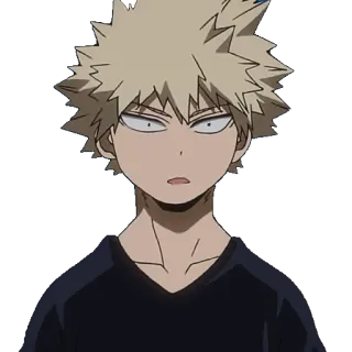 😮 Bakugo Katsuki My Hero Academia Anime, My Hero Academia, Bakugo, Katsuki, Enojado, Personaje telegram sticker