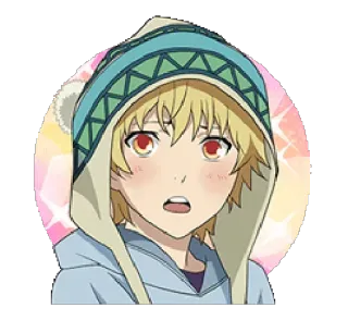 😳 アニメ, 男の子, 漫画, かわいい, 可愛い, ステッカー telegram sticker