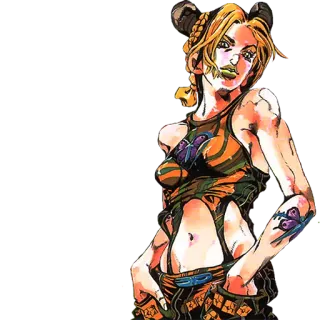 😏 Jolyne Cujoh JoJo's Bizarre Adventure: Stone Ocean Anime, Manga, Jojo, Jolyne, Stone Ocean, Personnage telegram sticker