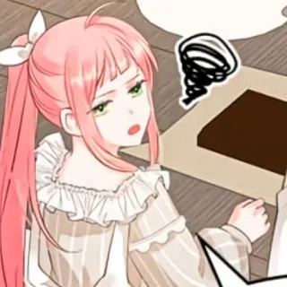 🍉 anime girl, pink hair, upset, cartoon, angry, frustrated telegram sticker