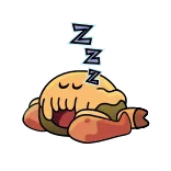 😴 Schlaf, Cartoon, Schlafend, zzz telegram sticker