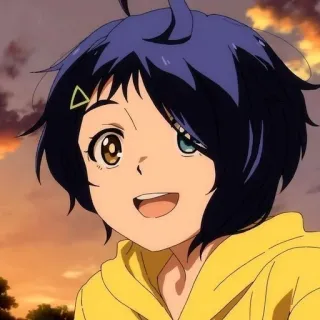 🌻 アニメ, キャラクター, 漫画, 女性, 笑顔, 女の子 telegram sticker