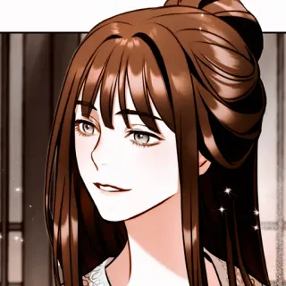 💐 mulher, desenho animado, feminino, menina, anime, morena, cabelo comprido whatsapp sticker