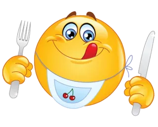 🍽 Emoji, Essen, Baby, Messer, Gabel, Essen, Lätzchen telegram sticker