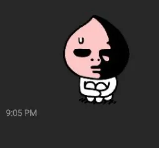 😮‍💨 9:05 pm whatsapp sticker