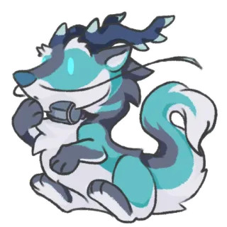 😶 Dessin animé, Sticker, Animal, Mignon, Fantaisiste whatsapp sticker