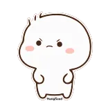 😠 marah, kartun, kesal, imut, jengkel, tersinggung, tidak bahagia telegram sticker
