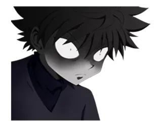👿 anime, anger, anime boy, serious telegram sticker