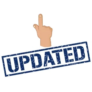 🔄 UPDATED aggiornato, timbro, dito, mano, testo telegram sticker