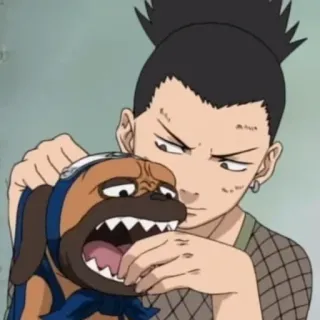 🐕 Shikamaru Nara Naruto シカマル, ナルト, アニメ, 犬, キャラクター telegram sticker
