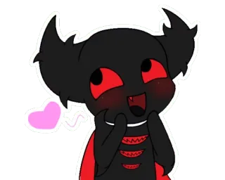 💗 cute, cartoon, heart, kawaii, love telegram sticker