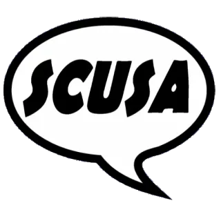 😨 SCUSA italiano, scusa, scusa, fumetto telegram sticker
