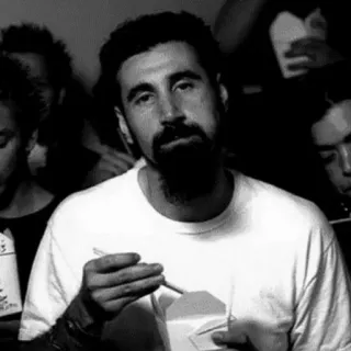 😕 Serj Tankian musik, band, musiker, sänger, system of a down telegram sticker