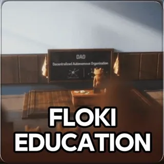 👊 FLOKI EDUCATION Floki, 교육, 암호화폐, 탈중앙화, DAO, 조직 telegram sticker