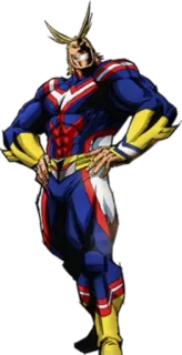 💪 All Might My Hero Academia Anime, Superheld, My Hero Academia, All Might telegram sticker