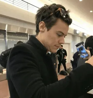 🎵 Harry Styles celebrity, singer, fashion, style, person telegram sticker
