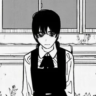 🖤 Asa Mitaka Chainsaw Man Anime, Manga, Asa Mitaka, Chainsaw Man whatsapp sticker
