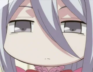 😒 anime, character, chibi, cartoon telegram sticker