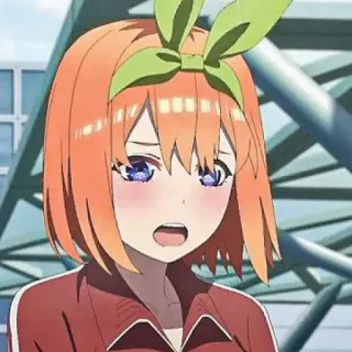 🧩 Yotsuba Nakano The Quintessential Quintuplets Anime, Dessin animé, Personnage, Yotsuba Nakano, Les Quintuplées telegram sticker