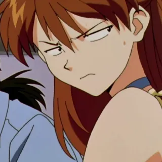 😒 Misato Katsuragi Neon Genesis Evangelion anime, character, expression, woman telegram sticker