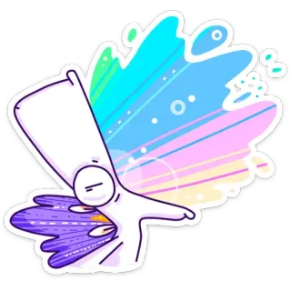 🌈 người que, trừu tượng, hoạt hình, kỳ quặc, vẽ, hoạt họa telegram sticker