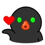 😘 Cartoon, Liebe, Niedlich, Herz, Grüne Augen whatsapp sticker