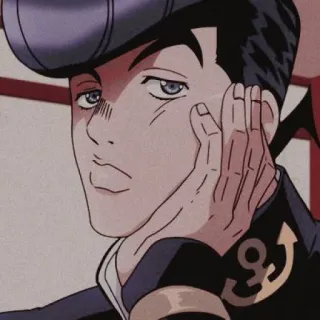 😒 Josuke Higashikata JoJo's Bizarre Adventure Anime, Jojo, Josuke, Mangá, Personagem telegram sticker